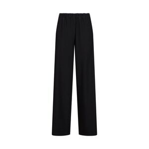 Blanca Vita Women Black Crepe Pika Wide-Leg Trousers